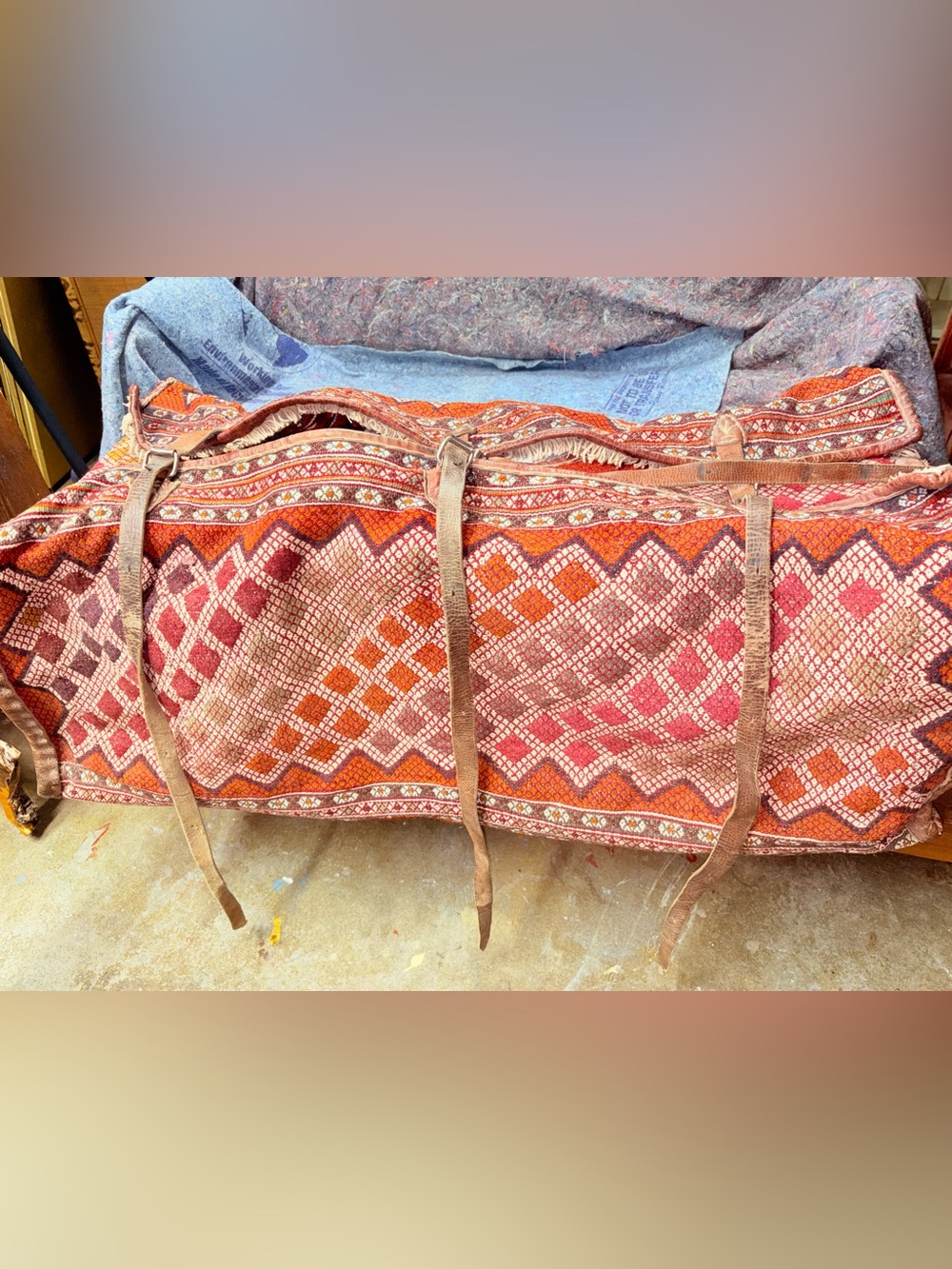 Vintage Kilim Saddle Bag
